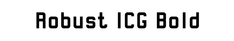 Robust ICG Bold font preview