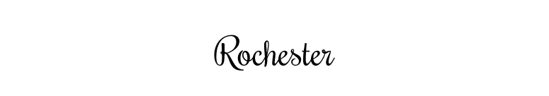 Rochester font preview