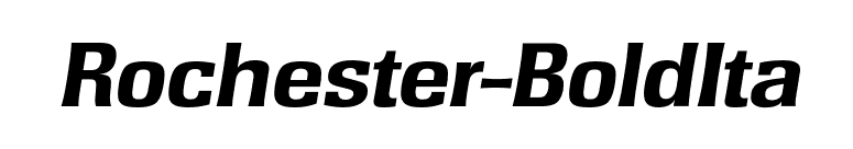 Rochester-BoldIta font preview