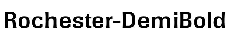 Rochester-DemiBold font preview