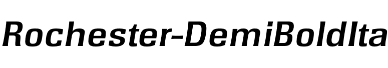 Rochester-DemiBoldIta font preview