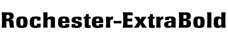 Rochester-ExtraBold font preview