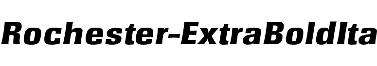 Rochester-ExtraBoldIta font preview