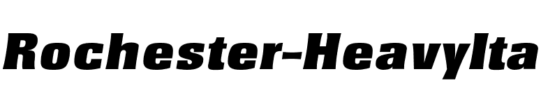 Rochester-HeavyIta font preview
