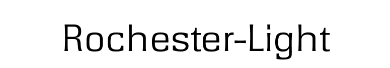 Rochester-Light font preview