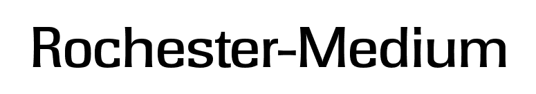 Rochester-Medium font preview