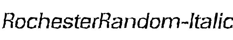 RochesterRandom-Italic font preview
