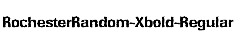RochesterRandom-Xbold-Regular font preview