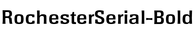 RochesterSerial-Bold font preview