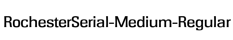 RochesterSerial-Medium-Regular font preview