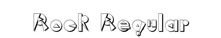 Rock Regular font preview