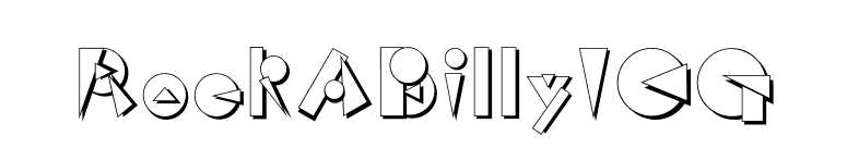 RockABillyICG font preview