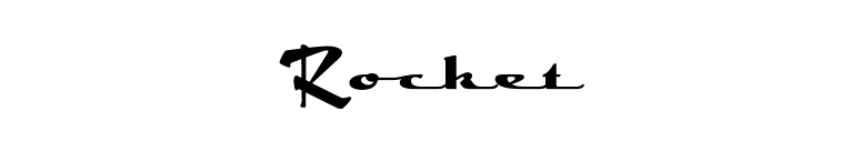 Rocket font preview