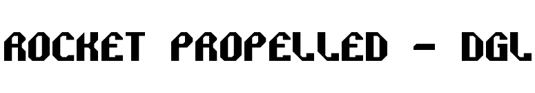 Rocket Propelled - DGL font preview