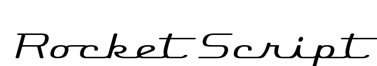 Rocket Script font preview
