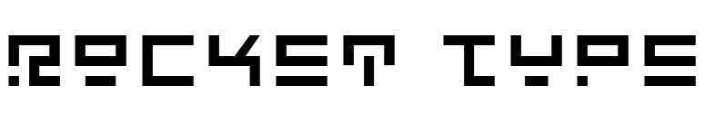 Rocket Type font preview