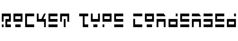 Rocket Type Condensed font preview