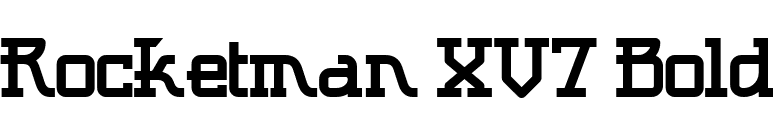 Rocketman XV7 Bold font preview
