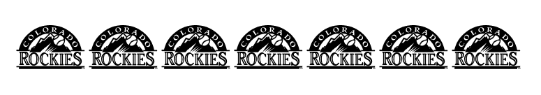 Rockies font preview