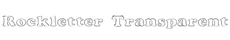 Rockletter Transparent font preview