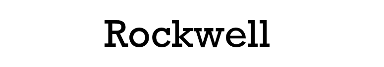 Rockwell  font preview