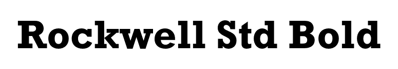 Rockwell Std Bold font preview
