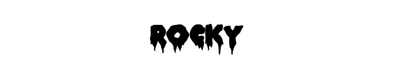 ROCKY font preview