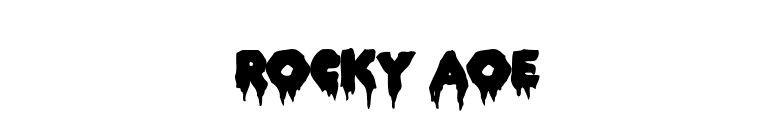 ROCKY AOE font preview