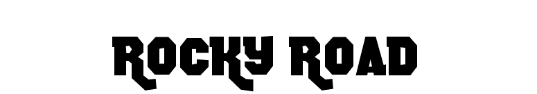 Rocky Road font preview