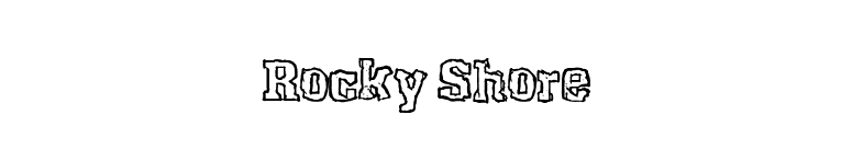 Rocky Shore font preview
