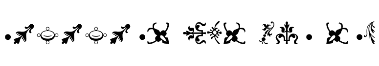 Rococo Ornaments One MT font preview