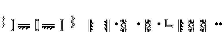 Rococo Ornaments Three MT font preview