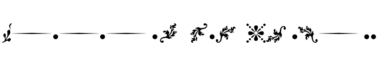 Rococo Ornaments Two MT font preview