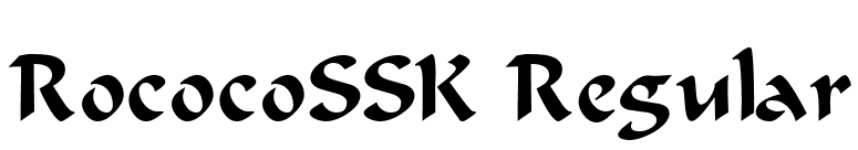 RococoSSK Regular font preview
