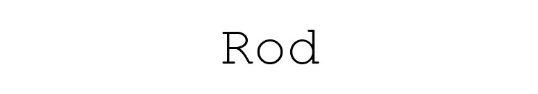 Rod font preview