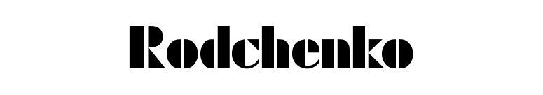 Rodchenko font preview