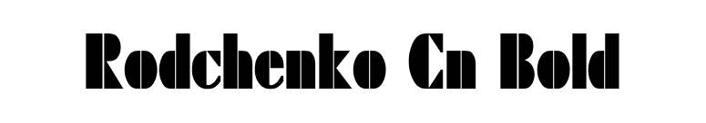 Rodchenko Cn Bold font preview