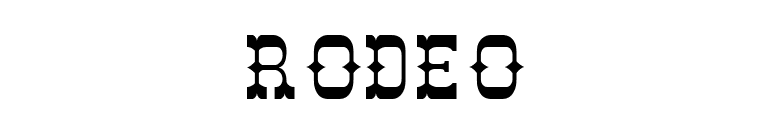 Rodeo font preview