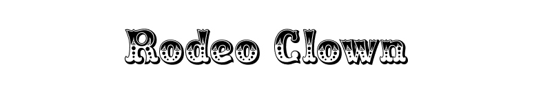 Rodeo Clown font preview