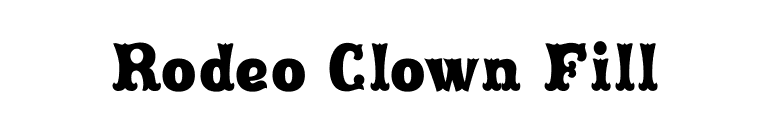 Rodeo Clown Fill font preview