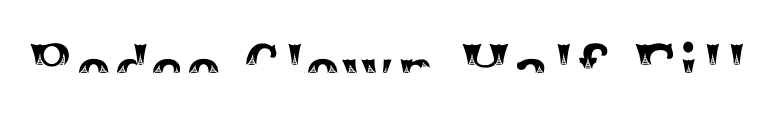 Rodeo Clown Half Fill font preview