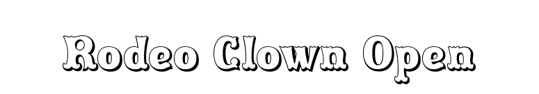Rodeo Clown Open font preview