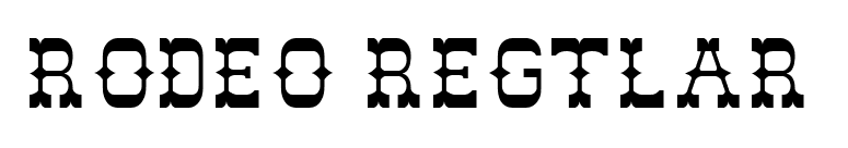 Rodeo Regular font preview