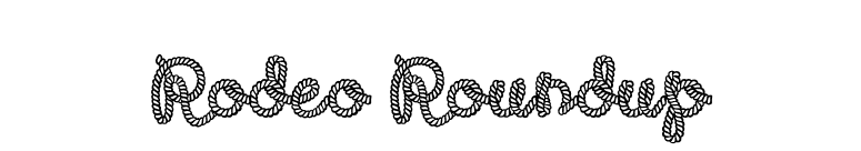 Rodeo Roundup font preview