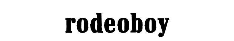 Rodeoboy font preview