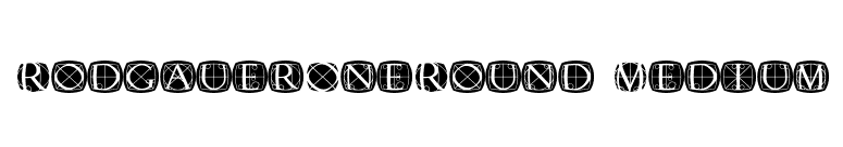 RodgauerOneRound Medium font preview