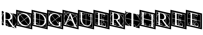 RodgauerThree font preview
