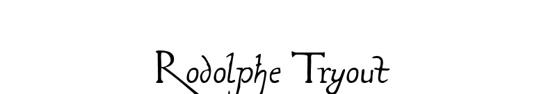 Rodolphe Tryout font preview