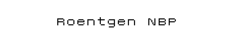 Roentgen NBP font preview