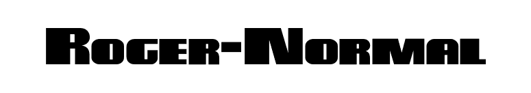 Roger-Normal font preview